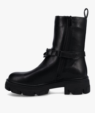 Boots femme à semelle crantée et chaine décorative – Claudia Ghizzani vue4 - SANS MARQUE - GEMO