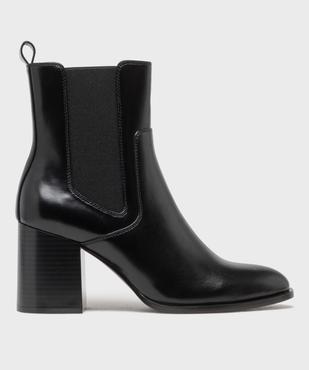 Boots à talon avec élastique latéral femme - Follow Me vue2 - FOLLOW ME - GEMO