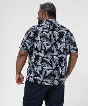 Chemise homme grande taille à manches courtes imprimée vue3 - GEMO (G TAILLE) - GEMO