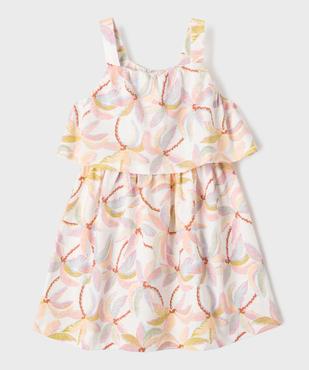 Robe courte à bretelles effet 2-en-1 fille vue1 - GEMO 4G FILLE - GEMO