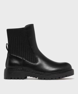 Boots femme à col chaussette avec semelle crantée  vue7 - 5 MILES - GEMO