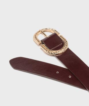 Ceinture à boucle ovale femme vue2 - GEMO (ACCESS) - GEMO