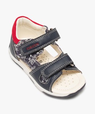 Sandales bébé garçon imprimées à brides scratch - Geox vue5 - GEOX - GEMO