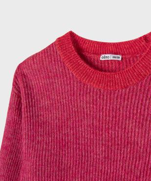 Pull court col rond ado fille vue2 - GEMO (JUNIOR) - GEMO