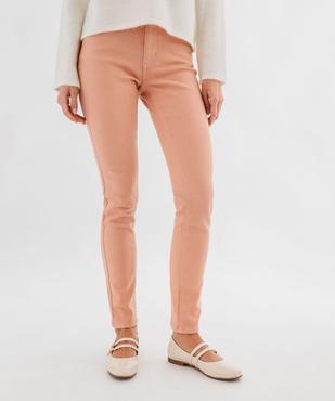 Jean slim coloré taille normale femme vue1 - GEMO 4G FEMME - GEMO