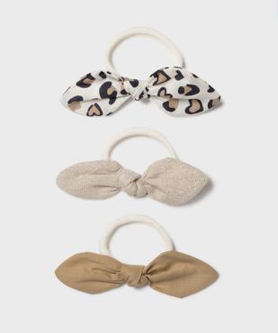 Élastique mousse avec nœud fantaisie (lot de 3) vue1 - GEMO (ACCESS) - GEMO