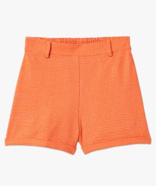 Short femme à petits carreaux coupe ample vue4 - GEMO(FEMME PAP) - GEMO