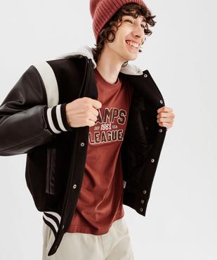 Tee-shirt manches courtes et motif bouclette homme - Camps United vue5 - CAMPS GEMO FOR GOOD - GEMO