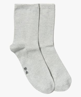 Chaussettes femme unies pailletées  vue1 - GEMO(HOMWR FEM) - GEMO