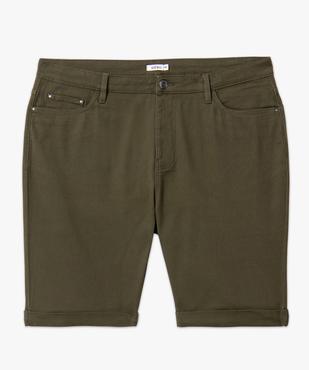 Bermuda à revers en coton stretch femme grande taille vue4 - GEMO 4G GT - GEMO