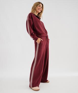 Sweat zippé à col montant et coupe loose femme vue4 - GEMO(FEMME PAP) - GEMO
