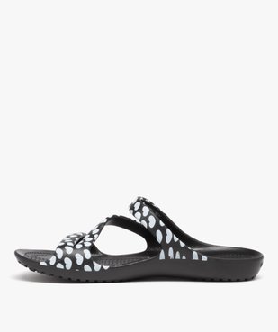 Mules de piscine femme bride en Z à motifs - Crocs vue3 - CROCS - GEMO