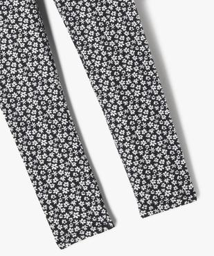 Legging long à motif fleuri avec taille élastiquée fille  vue2 - GEMO 4G FILLE - GEMO