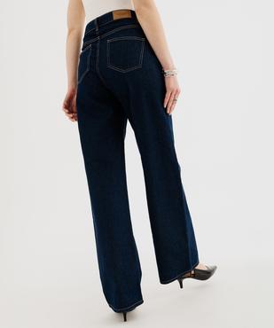 Jean wide leg taille haute femme vue3 - GEMO 4G FEMME - GEMO