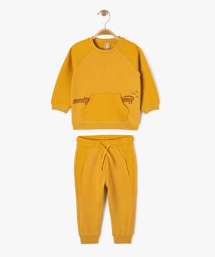 Ensemble 2 pièces sweat et pantalon bébé garçon vue1 - GEMO(BEBE DEBT) - GEMO