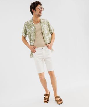 Chemise manches courtes et col cubain en viscose imprimée homme vue4 - GEMO 4G HOMME - GEMO