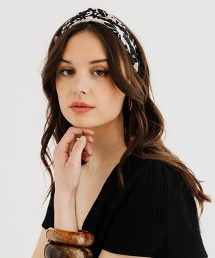 Foulard en satin à motifs fleuris femme  vue5 - GEMO 4G FEMME - GEMO