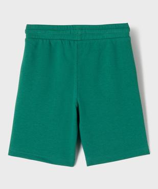 Bermuda en maille French Terry avec ceinture ajustable garçon vue3 - GEMO 4G GARCON - GEMO