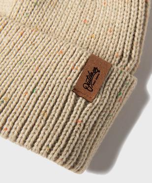 Bonnet en maille chinée garçon vue2 - GEMO (ENFANT) - GEMO