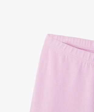 Legging court cycliste uni fille vue2 - GEMO 4G FILLE - GEMO