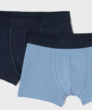 Boxers en coton biologique avec inscriptions sportives garçon (lot de 2) vue2 - GEMO 4G GARCON - GEMO
