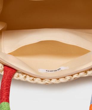 Sac cabas en paille de papier fille vue3 - GEMO (ACCESS) - GEMO
