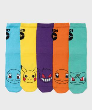 Chaussettes tige haute imprimées garçon - Pokémon (lot de 5 paires) vue1 - POKEMON - GEMO