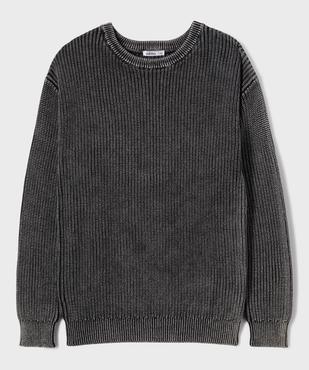 Pull en grosse maille garçon vue1 - GEMO (JUNIOR) - GEMO