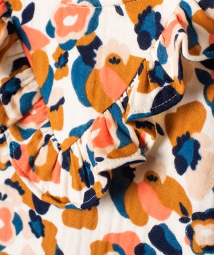 Blouse bébé fille à manches longues en gaze de coton vue2 - GEMO(BEBE DEBT) - GEMO
