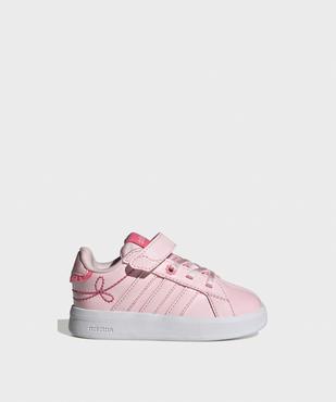 Baskets Grand Court 3.0 en matière vernie bébé fille - Adidas vue1 - ADIDAS - GEMO