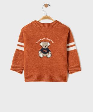 Gilet douillet imprimé devant et dos bébé garçon – LuluCastagnette vue3 - LULUCASTAGNETTE - GEMO