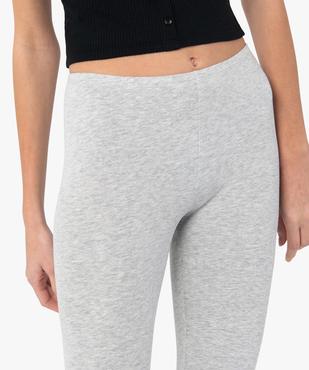 Legging court en coton stretch femme vue2 - GEMO 4G FEMME - GEMO