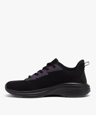 Baskets homme running en mesh avec détails irisés  vue3 - GEMO (SPORTSWR) - GEMO