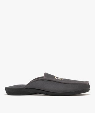 Chaussons mules en velours avec motif brodé homme vue1 - G'FLEX - GEMO