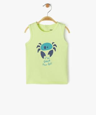 Débardeur avec motif animal marin bébé garçon vue1 - GEMO 4G BEBE - GEMO