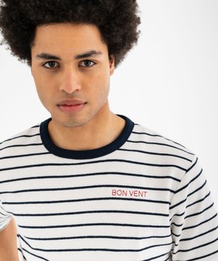 Tee-shirt manches courtes à rayures style marin homme vue2 - GEMO (HOMME) - GEMO