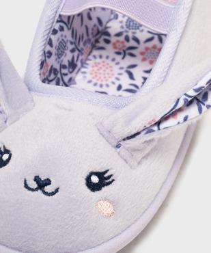 Chaussons ballerines en velours imprimés à détails en relief fille vue6 - GEMO (ENFANT) - GEMO