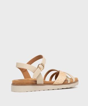 Sandales à talon compensée et brides croisées femme - Valentina Baldano  vue4 - VALENTINA BALDA - GEMO