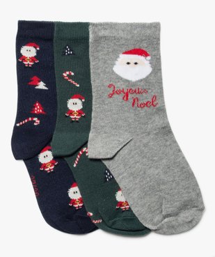 Coffret de chaussettes spécial Noël garçon (lot de 3) vue2 - GEMO (ENFANT) - GEMO