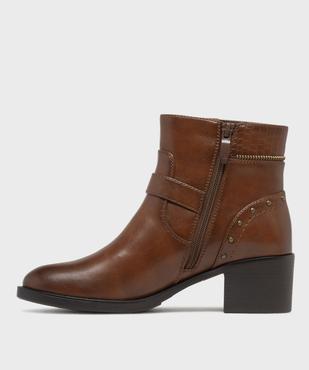 Boots à talon femme - EMILIA ROSA vue3 - EMILIA ROSA - GEMO