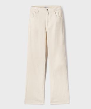 Pantalon en velours côtelé coupe Straight fille vue1 - GEMO (JUNIOR) - GEMO