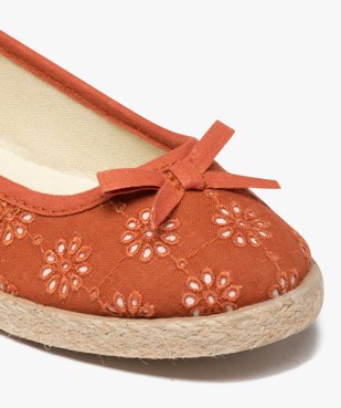 Ballerines fille dessus toile et semelle corde vue6 - GEMO (ENFANT) - GEMO