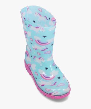 Bottes de pluie fille décor licornes vue5 - GEMO (ENFANT) - GEMO