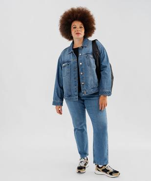 Tee-shirt manches longues et col rond femme grande taille vue4 - GEMO 4G GT - GEMO