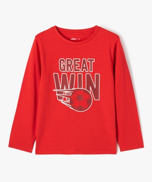 Tee-shirt à manches longues avec motif XXL garçon vue2 - GEMO 4G GARCON - GEMO
