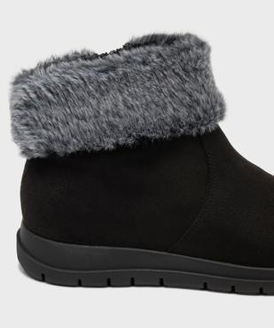 Boots confort avec tige en fourrure imitation femme vue6 - G'FLEX - GEMO