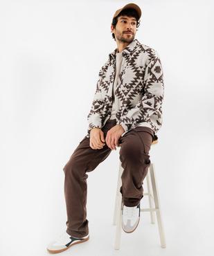 Pantalon cargo avec poches à rabat homme vue4 - GEMO (HOMME) - GEMO