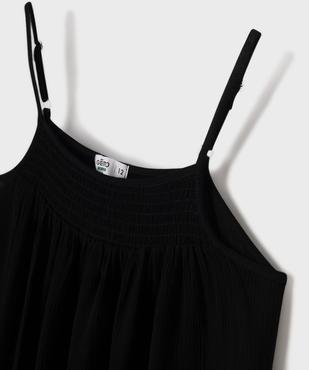 Robe longue à fines bretelles en viscose fille vue4 - GEMO 4G FILLE - GEMO