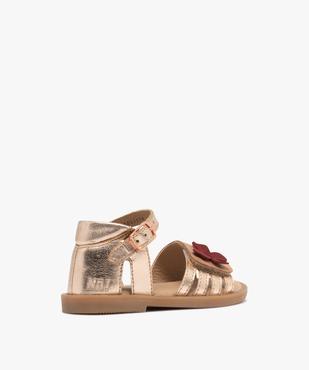 Chaussures de marche sandalette en cuir métallisé bébé fille - Na! vue4 - NA! GEMO FOR GOOD - GEMO