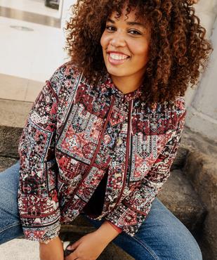 Veste matelassée imprimée femme grande taille vue1 - GEMO (G TAILLE) - GEMO